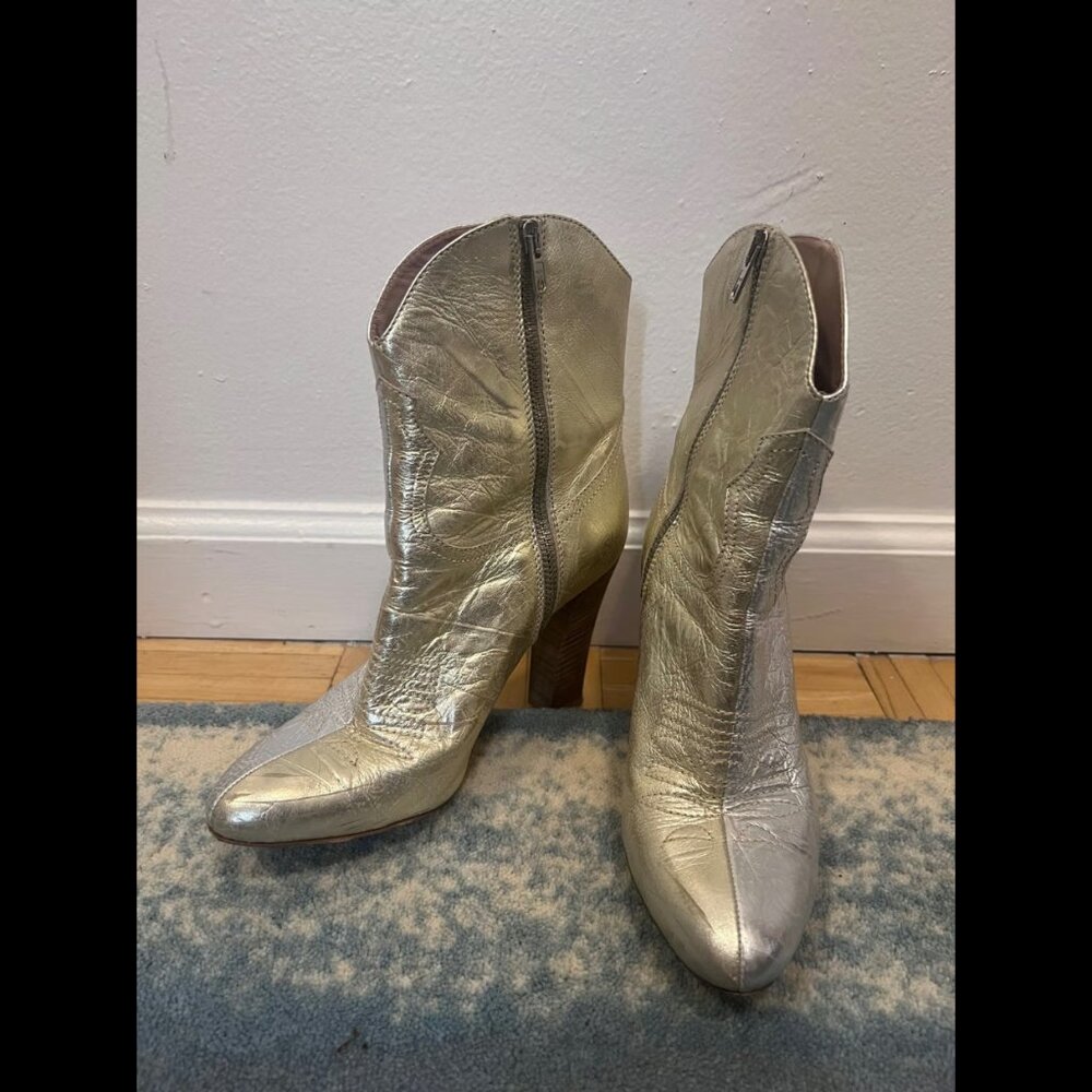 Metallic Cowboy Boots